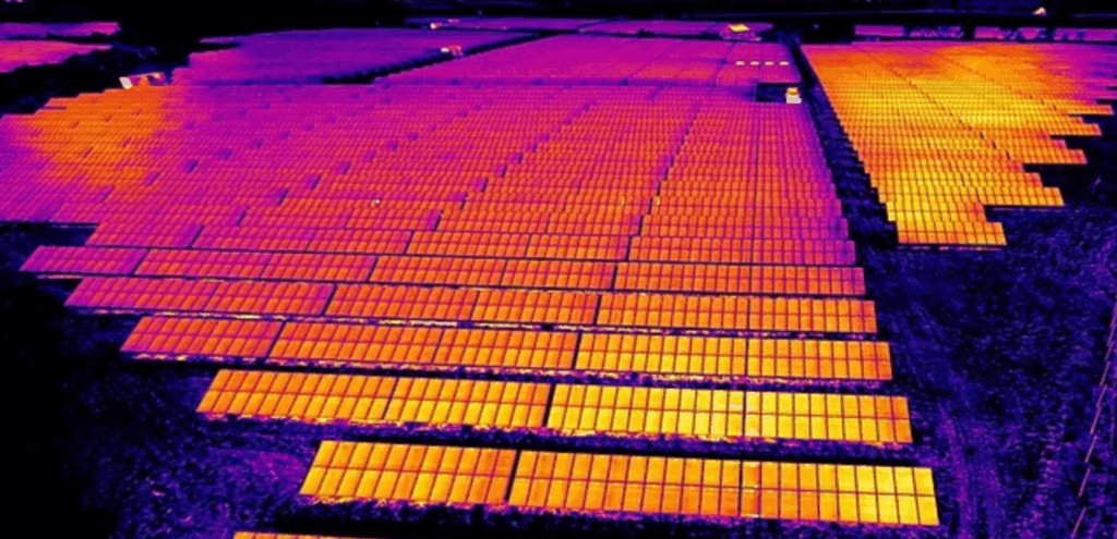 solar drone thermography