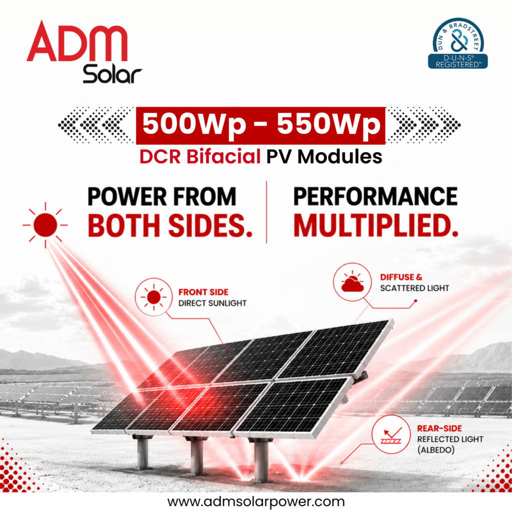 Bifacial solar panels